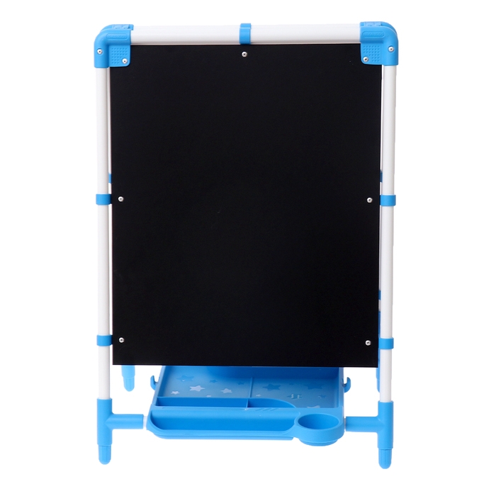 Мольберт детский двусторонний &laquo;Доска знаний&raquo;, регулируется по высоте, + учебные принадлежности, цвет голубой