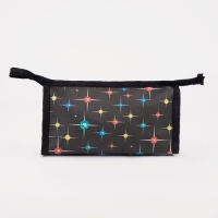 Косметичка на молнии, цвет чёрный/разноцветный Косметичка на молнии, цвет чёрный/разноцветный