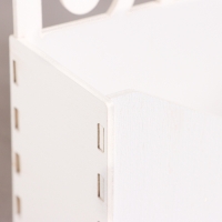 Кашпо деревянное 18&times;6&times;20 см Конверт Радель "Дуновение", белый Дарим Красиво