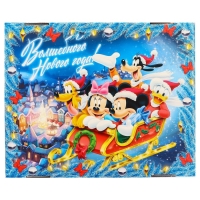 Коробка подарочная с крышкой, "Счастья и волшебства", 31 х 25,5 х 16 см, Микки Маус и друзья
