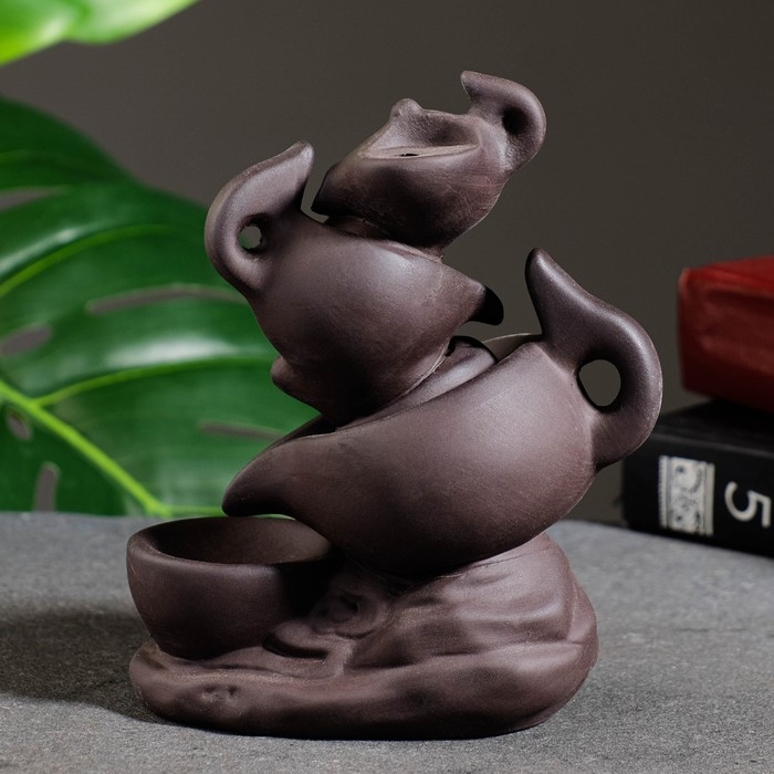 Подставка для благовоний "Чайники" 14&times;11 см