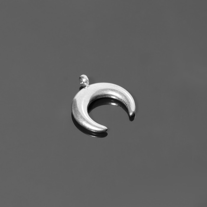 Подвеска «Лунница», 1,2×1,3 см, d (внутренний)=2 мм, цвет серебро Подвеска «Лунница», 1,2×1,3 см, d (внутренний)=2 мм, цвет серебро
