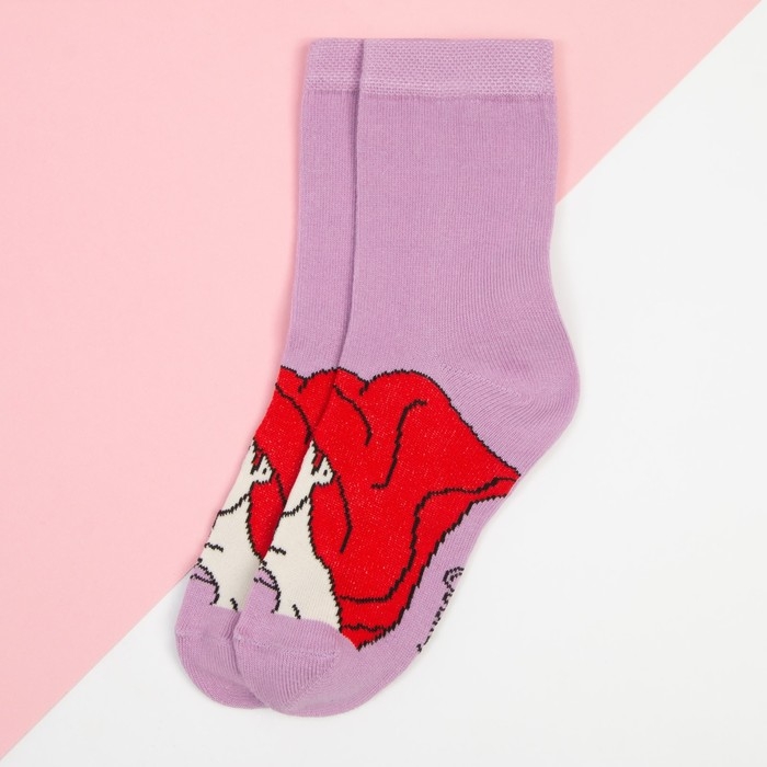 Носки для девочки &laquo;Русалочка Ариэль", Принцессы, DISNEY, 16-18 см, цвет фиолетовый