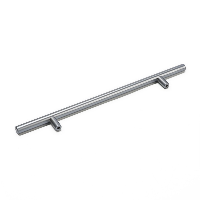 Ручка рейлинг ТУНДРА, облегчённая, d=12 мм, м/о 192/300 мм, внеш ножка, цвет графит