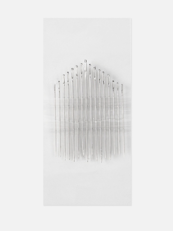 Иглы швейные ассорти №120-23 33мм/345мм/ 39мм/43мм/45мм (набор 16шт) сталь TR Иглы швейные ассорти №120-23 33мм/345мм/ 39мм/43мм/45мм (набор 16шт) сталь TR