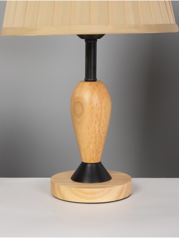 Лампа настольная BayerLux ЭКО "Нина" 1х40Вт Е27 коричневый/черный 27х27х42см