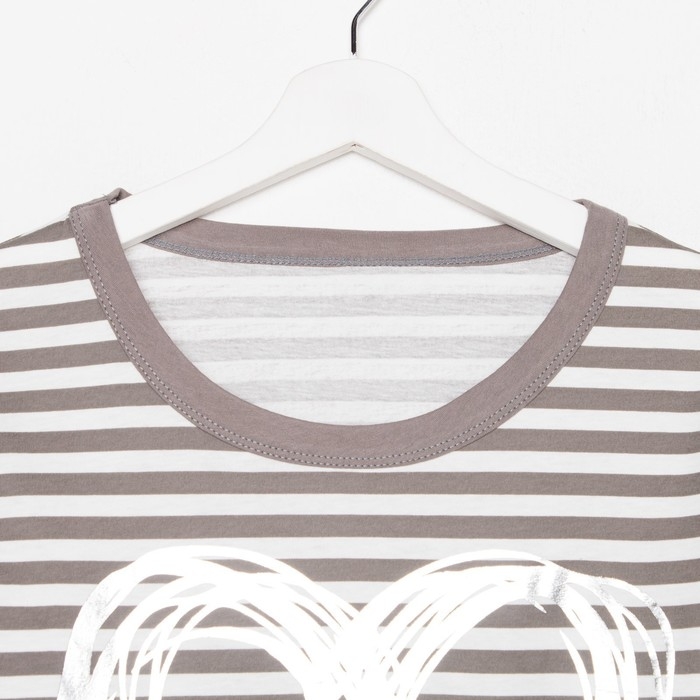 Комплект женский (лонгслив, брюки), цвет коричневый, размер 48