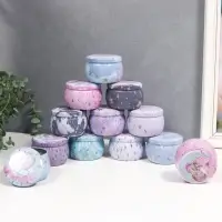 Шкатулка металл круглая "Единорожек" МИКС 5х6,5х6,5 см