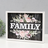 Ключница открытая "Family" 5 крючков, 23х32 см Ключница открытая "Family" 5 крючков, 23х32 см