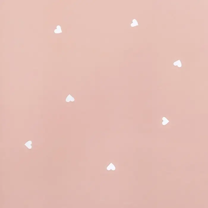 Пленка в листах, 58&times;58 см, &laquo;Сердечки&raquo;, персиковая, 65 микрон