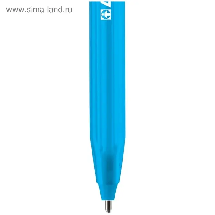 Ручка шариковая Luxor InkGlide 100 Icy синяя, 0,7мм, трехгран, корпус ассорти 16700/50 Tub