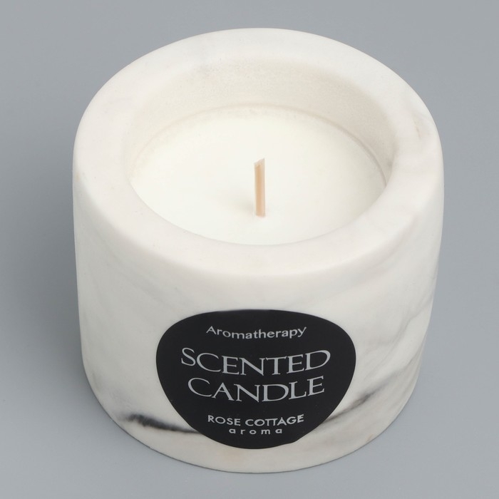 Свеча в бетоне ароматическая "Шангрила", соевый воск