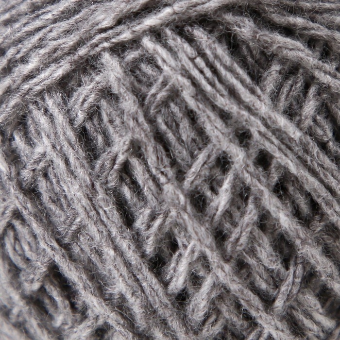 Пряжа для вязания спицами, крючком &laquo;Карачаевская&raquo;, моток, 100% акрил, 100 м/40&plusmn;5 г, (308 дымчато-серый)
