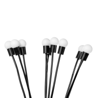 Светильник на солнечной батарее "Шарики", 68 см, 10 LED, 300 m/ah, Т/БЕЛЫЙ