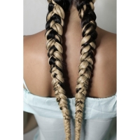 ZUMBA Канекалон однотонный, гофрированный, 60 см, 100 гр, цвет светло-русый(#AY5) ZUMBA Канекалон однотонный, гофрированный, 60 см, 100 гр, цвет светло-русый(#AY5)