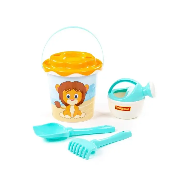 Набор игрушек для песочницы &laquo;Сафари&raquo;, 5 предметов: ведро, ситечко, лопатка, грабельки, лейка малая, МИКС