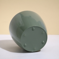 Кашпо для цветов, d = 17 см, 2,7 л, пластик, цвет зелёный шалфей Кашпо для цветов, d = 17 см, 2,7 л, пластик, цвет зелёный шалфей