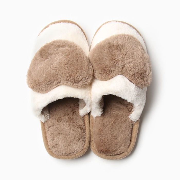 Тапочки женские размер 38-39, цвет бежевый