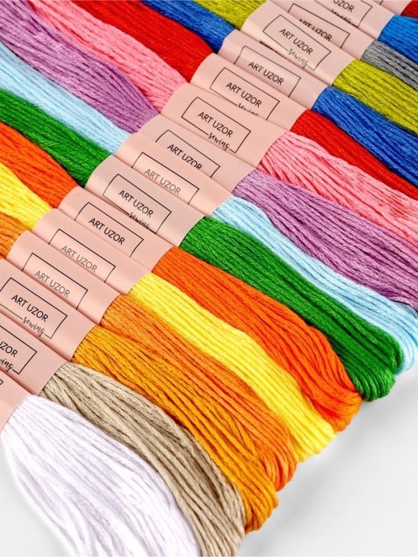 Набор ниток мулине, №1 - №5, 8 &plusmn; 1 м, 24 шт