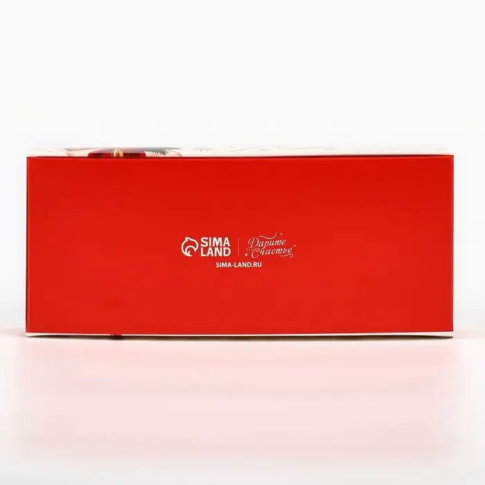 Коробка складная &laquo;Новогодний бант&raquo;, 17 х 7 х 4 см