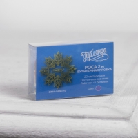 Гирлянда &laquo;Нить&raquo; 2 м роса с пробкой, IP20, серебристая нить, 20 LED, батарейки LR44х3 (в комплекте), свечение фиолетовое