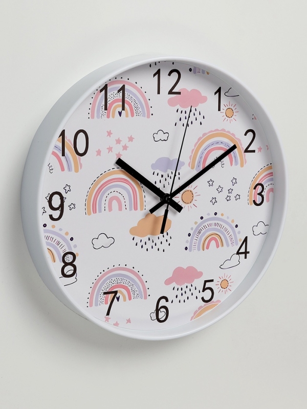 Часы настенные детские &laquo;Погода&raquo;, плавный ход, d-25 см