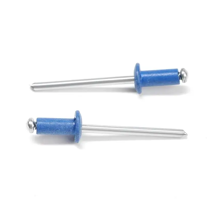 Заклёпки ТУНДРА krep, вытяжные, алюминий-сталь, 4&times;10 мм, синие, 50 шт.