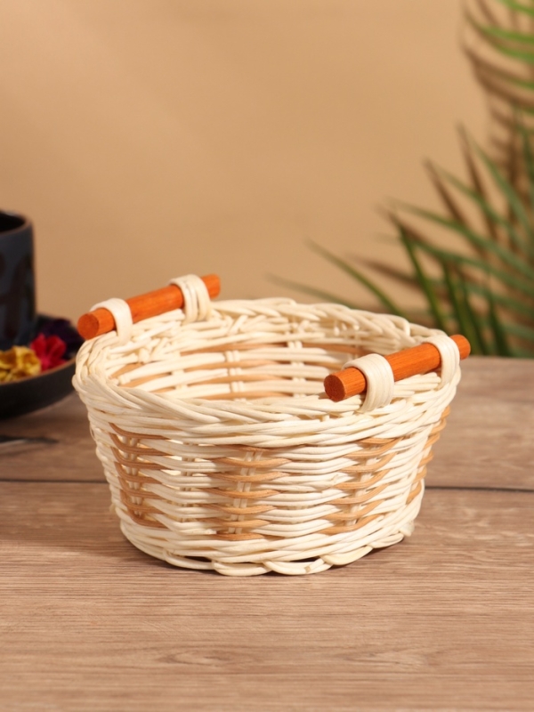 Корзина плетеная 16x15x8 см, ротанг