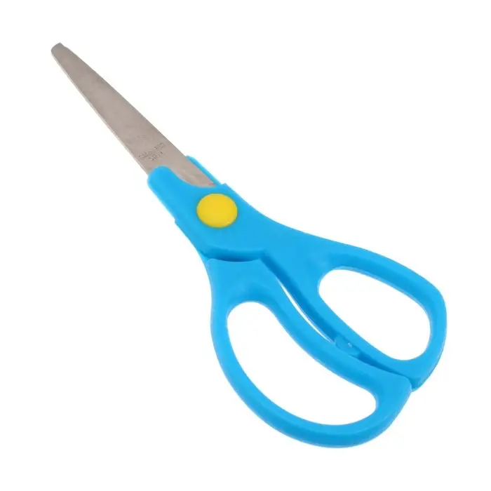 Ножницы детские 13 см, закругленные концы, пластиковые ручки, МИКС