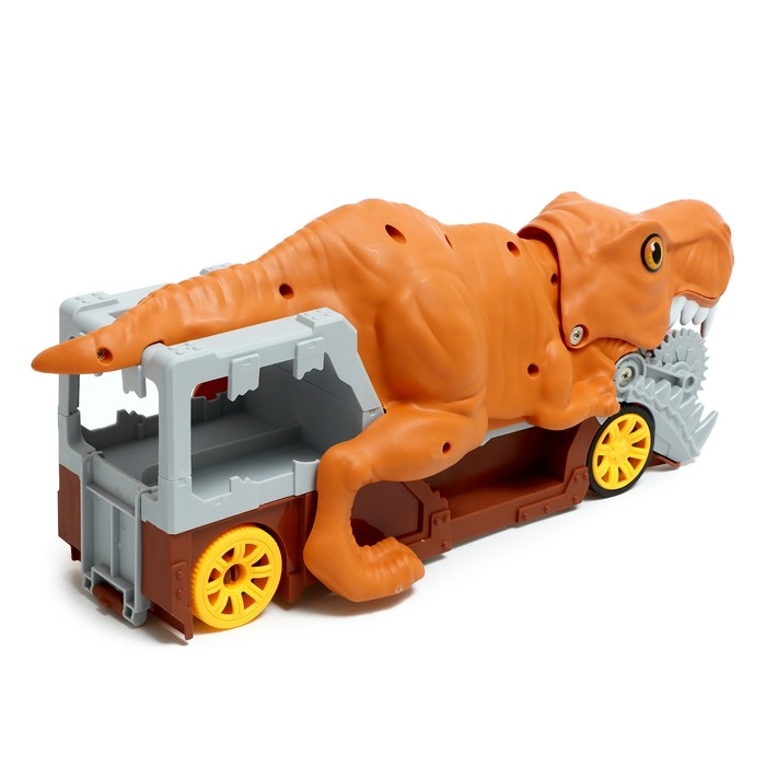 Парковка-автотрек &laquo;Атака монстров. Динозавр&raquo;, световые эффекты, в наборе 1 машинка, пусковая установка