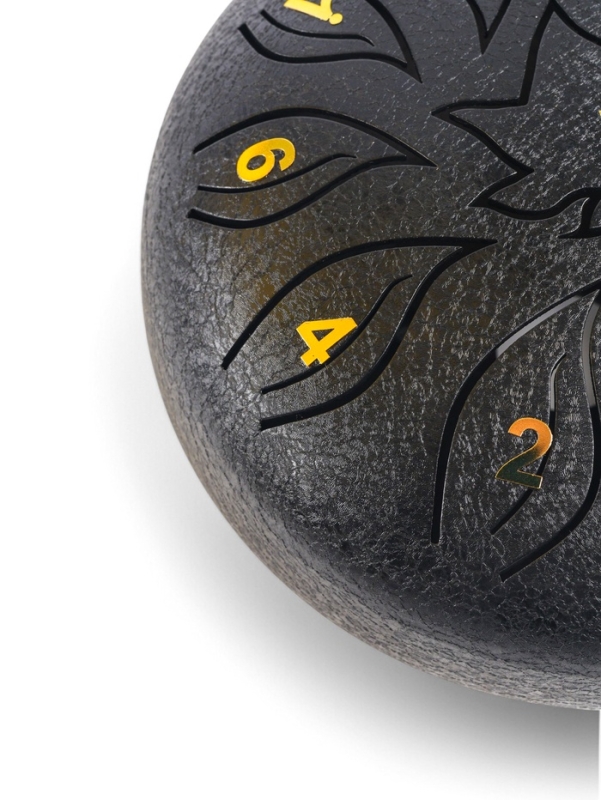 Глюкофон - музыкальный инструмент, цветок черный, 11 лепестков, 18 х 18 х 11 см Глюкофон - музыкальный инструмент, цветок черный, 11 лепестков, 18 х 18 х 11 см