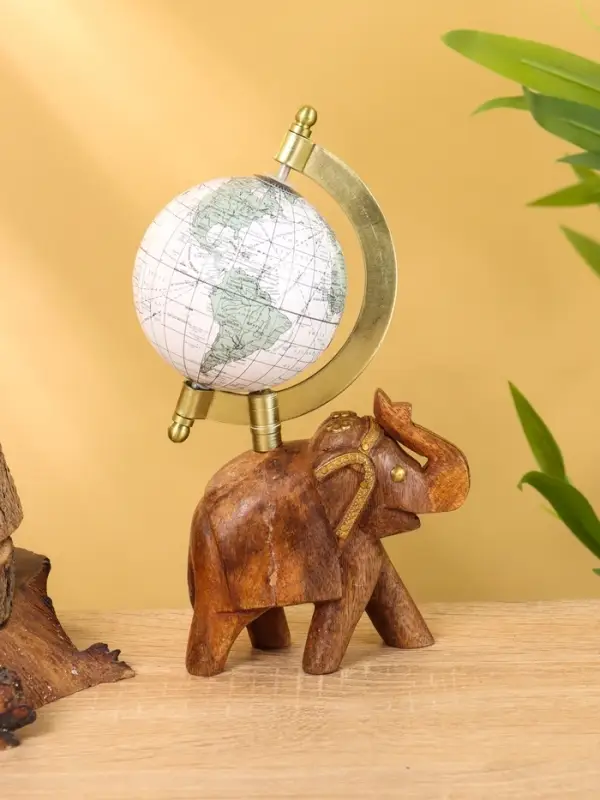 Глобус сувенирный, 11&times;8&times;21 см, подставка дерево