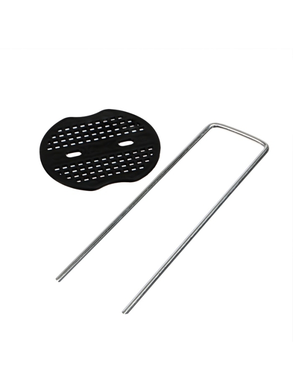 Скоба U-образная, h = 15 см, с пластиковым зажимом, набор 10 шт., Greengo