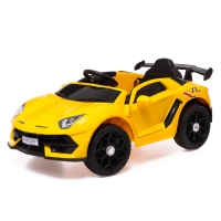 Электромобиль &laquo;Ламбо&raquo;, 2 мотора, цвет желтый