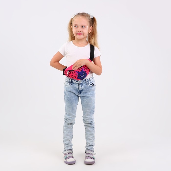 Сумка детская для девочки поясная «Котик» 20 см х 10 см х 6 см Сумка детская для девочки поясная «Котик» 20 см х 10 см х 6 см