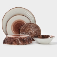 Тарелка плоская Magistro "Wood" 25см 25,3х1,8 см