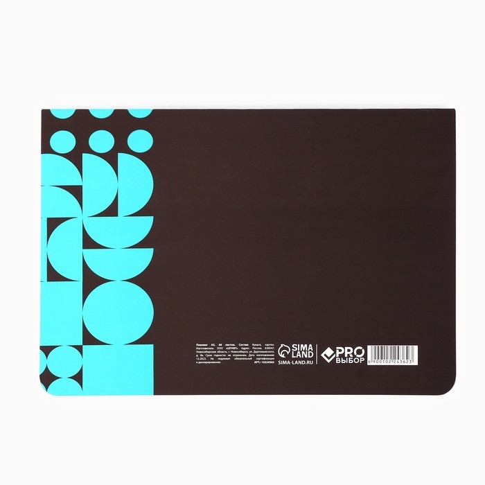 Планинг в мягкой обложке софт-тач А5, 60 листов PROвыбор &laquo;Черный&raquo;