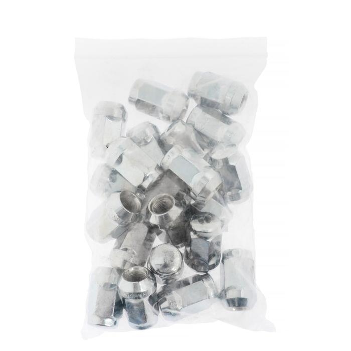 Гайка колесная под ключ 19 мм, 12×1.25 мм, конус, закрытая, хром, набор 20 шт Гайка колесная под ключ 19 мм, 12×1.25 мм, конус, закрытая, хром, набор 20 шт