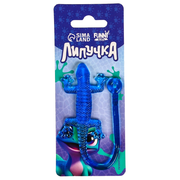 Липучка &laquo;Ящерка&raquo;, цвета МИКС, на блистере