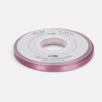 Лента атласная двухсторонняя №165 6мм*25&plusmn;1м пыльная роза TR