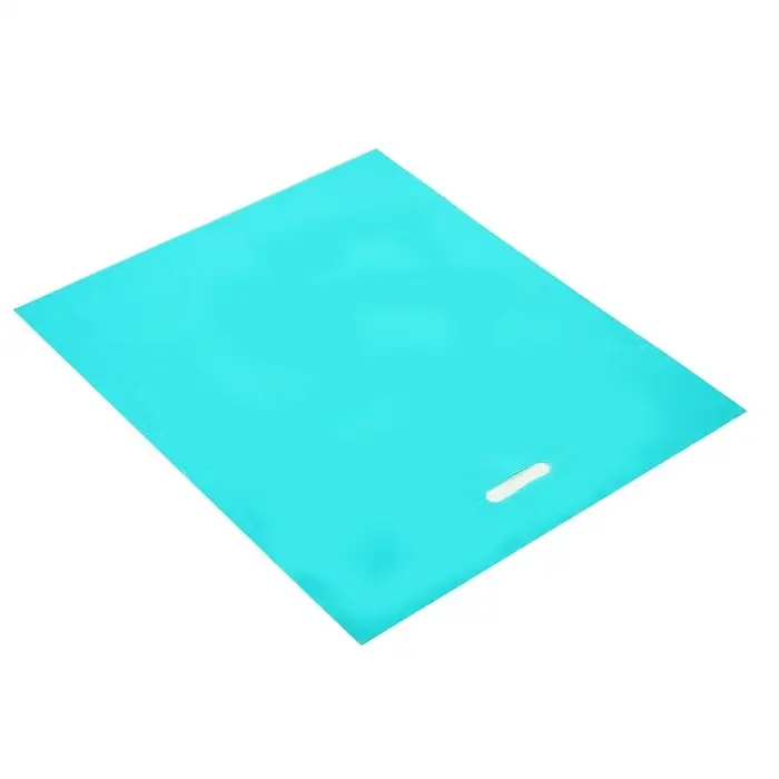 Пакет полиэтиленовый с вырубной ручкой, Бирюзовый 50-60 См, 70 мкм