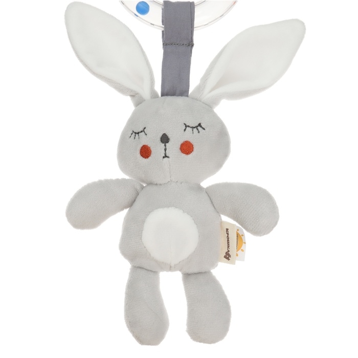 Подвеска - погремушка &laquo;Зайка Бонни&raquo;, прорез, пищалка, шуршалка, на кроватку, коляску, Крошка Я