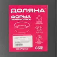 Противень Доляна &laquo;Прямоугольник. Жаклин&raquo;, 30&times;20&times;4,5 см, антипригарное покрытие, цвет чёрный