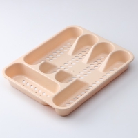 Лоток для столовых приборов, 33&times;26 см, цвет МИКС