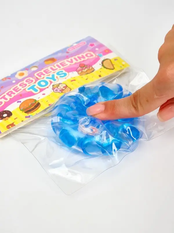 Мялка "Шар с камушками", цвета МИКС