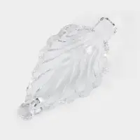 Блюдо для подачи "Лист" 13,5х7,2х3,5, прозрачная