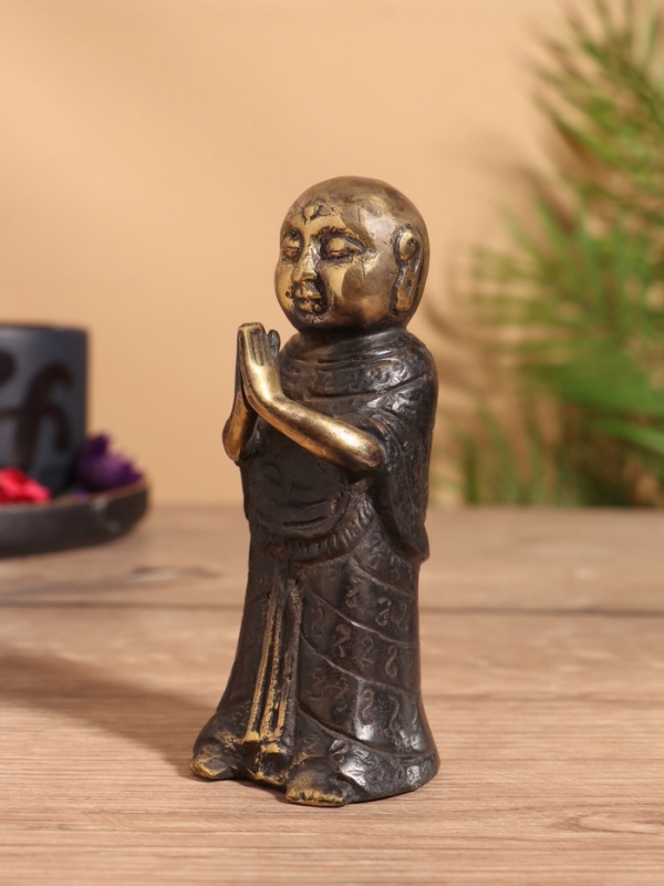 Сувенир бронза "Монах" 6х6х12 см