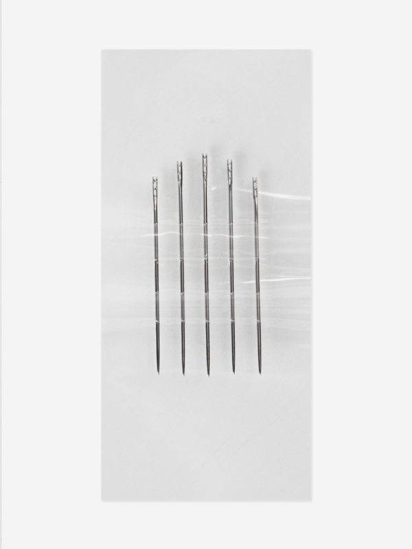 Игла швейная самовдеваемая 37мм*0,75/40мм*0,77/42мм*0,8 ( наб 5шт) сталь TR Игла швейная самовдеваемая 37мм*0,75/40мм*0,77/42мм*0,8 ( наб 5шт) сталь TR