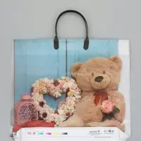 Пакет "Претти", полиэтиленовый с пластиковой ручкой, 38 х 34 + 3 см, 90 мкм