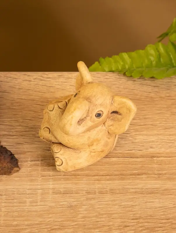 Сувенир &laquo;Слоненок&raquo;, 7&times;6.5&times;5 см, керамика, бежевый